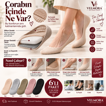 Velmora™ Yastıklamalı Konfor Çorabı