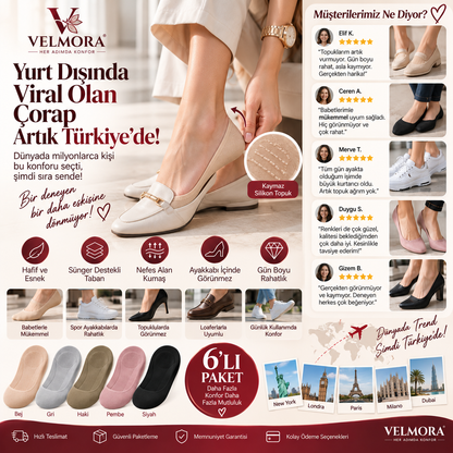 Velmora™ Yastıklamalı Konfor Çorabı