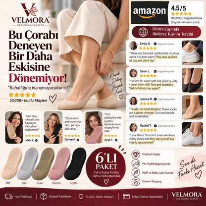 Velmora™ Yastıklamalı Konfor Çorabı