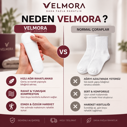 Velmora™ Yastıklamalı Konfor Çorabı